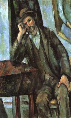 P. Cézanne - Homme à la pipe (1890-94) Musée Pouchkine, Moscou