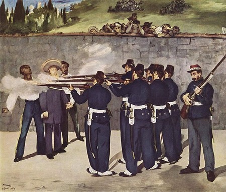 Édouard Manet - Exécution de l'empereur Maximilien (1868) Mannheim, Städtische Kunsthalle