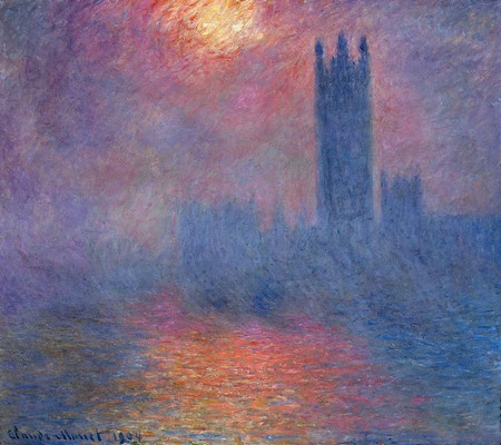 Claude Monet - Parlement de Londres au crépuscule (1904), Musée d'Orsay