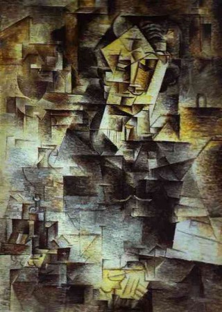 P. Picasso - Portrait de Kahnweiler (1910) - The Art Institute of Chicago