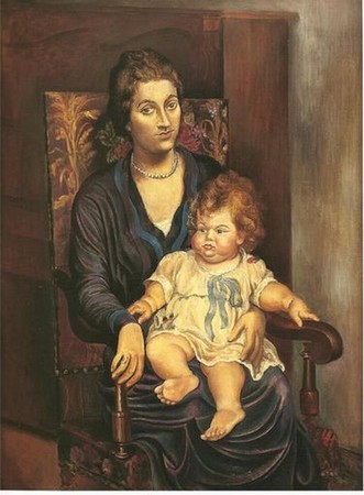 P. Picasso - Portrait de Madame Rosenberg et sa fille Biarritz, (1918) Musée Picasso Paris