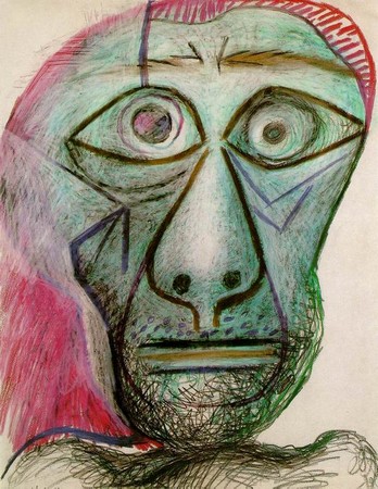 P. Picasso - Autoportrait (1972) Fuji Television Co Gallery, Tokyo