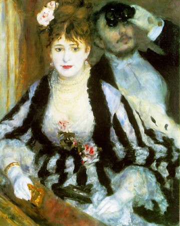 Pierre-Auguste Renoir - La loge (1874) Londres, Courtauld Institute Galleries
