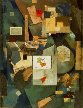 Kurt Schwitters - Peinture Merz 32A - Peinture à la cerise (1921)